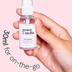 grace & stella Award Winning Rose Water Facial Spray (30ml) - Vegan - Rose Water